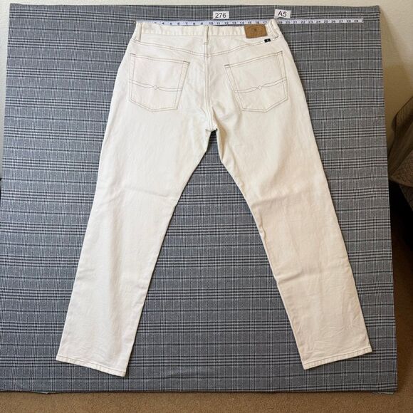 Lucky Brand Jeans Men's White 32x32 Denim Stretch Straight Leg - Picture 1 of 9
